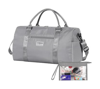 SUPROMOMI Large Travel Duffel Bag Grey