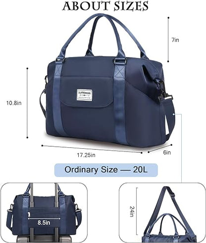 SUPROMOMI Large Travel Duffel Bag (Navyblue)