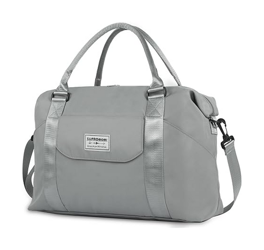 SUPROMOMI Large Travel Duffel Bag (Grey)