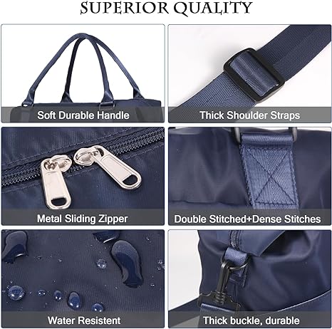 SUPROMOMI Large Travel Duffel Bag (Navyblue)