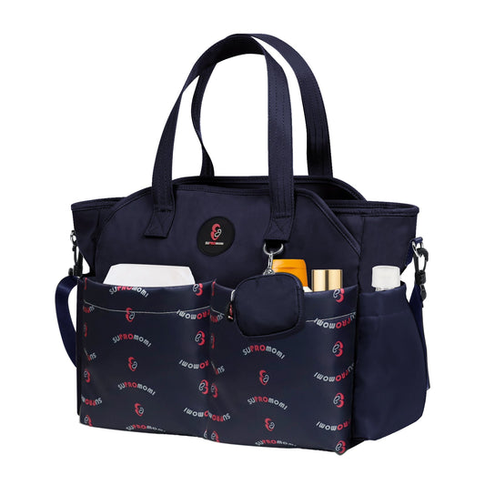 SUPROMOMI Diaper Bag Tote (Navyblue)